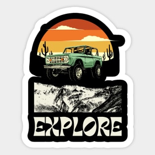 Explore The World In Wilderness Sticker